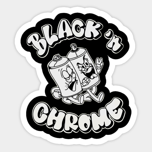 BLACKnCHROME Sticker by creatculture